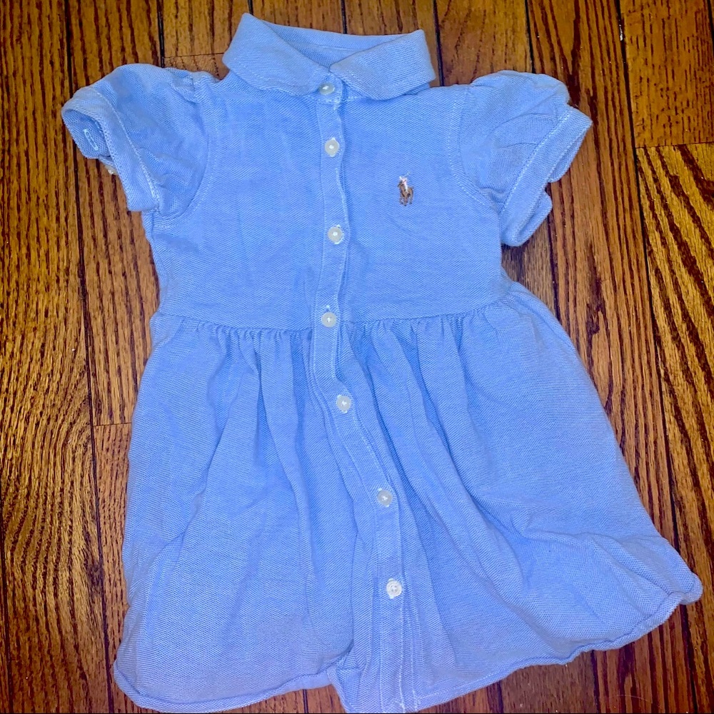 Baby girl Polo Dress in Blue